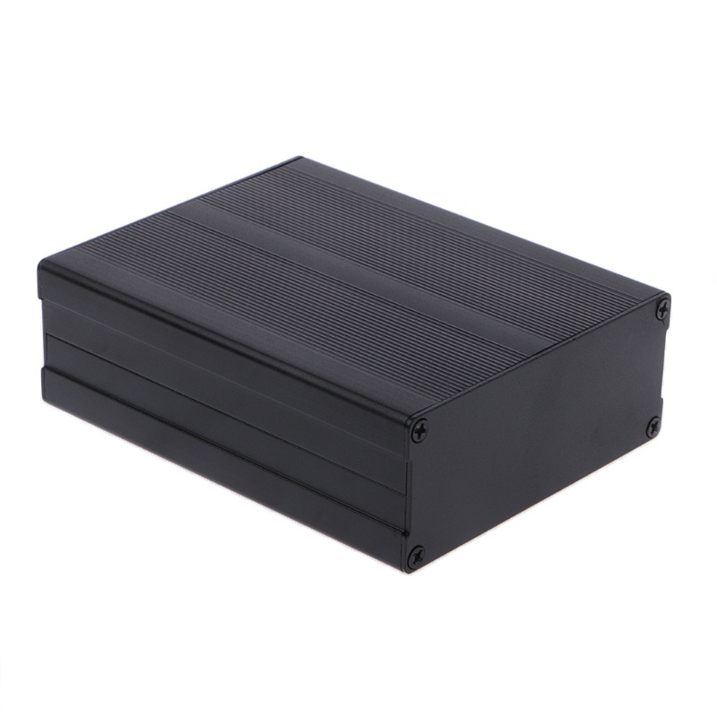 Hộp nhôm đen DIY cho linh kiện điện tử, kích thước 120x97x40mm