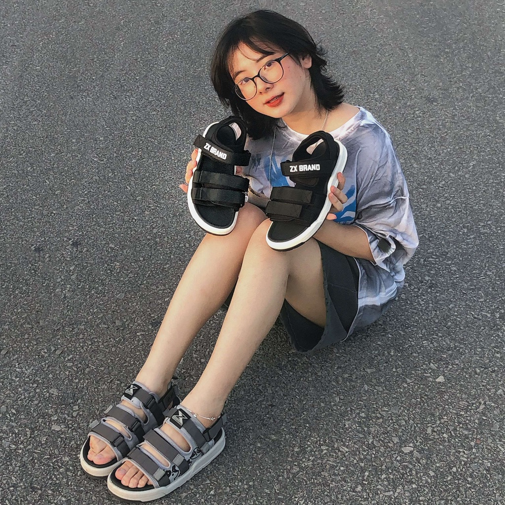 Sandal ZX Unisex Meta 3121 Raccoon Grey đế êm ái