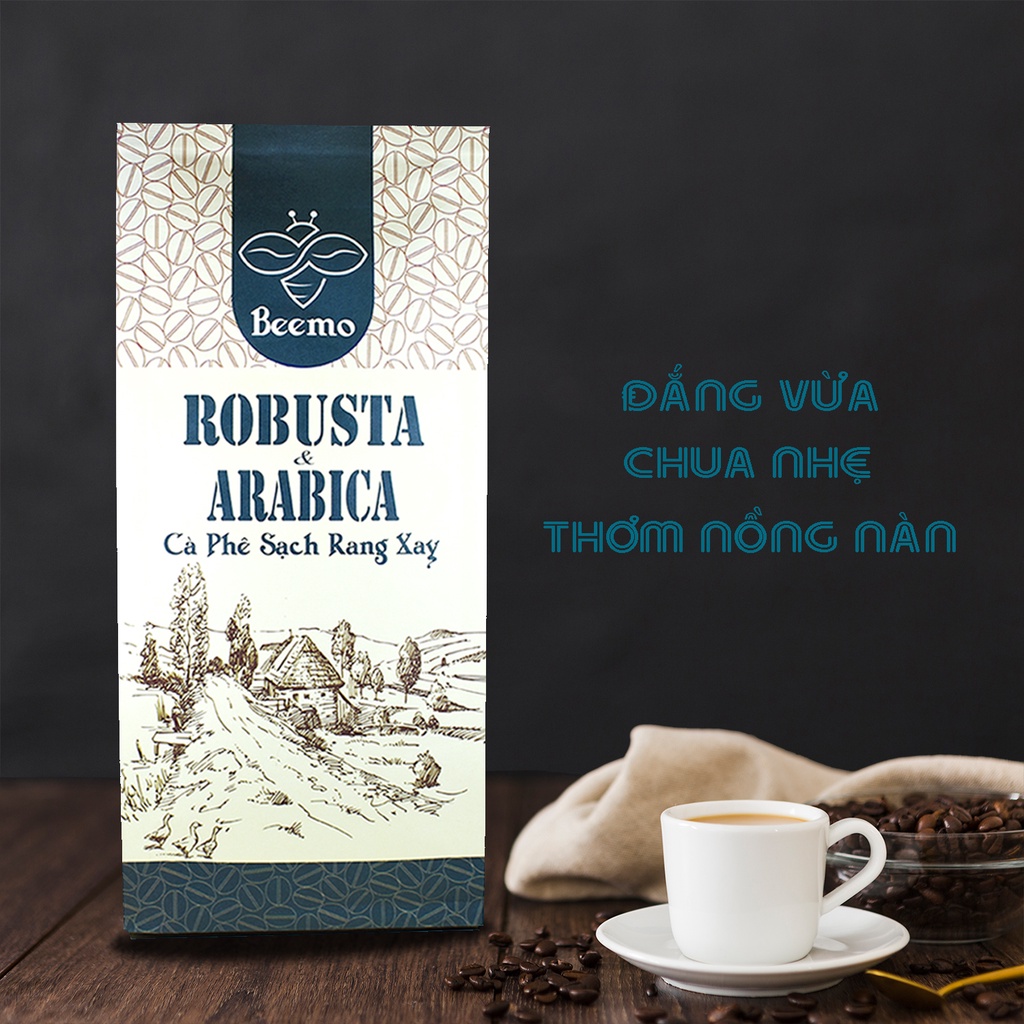 Mô tả Cà phê nguyên chất Robusta phối Arabica Beemo - 1