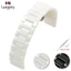 Dây đồng hồ bằng sứ cao cấp 16mm 18mm 20mm 2 màu trắng đen