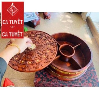 Khay bánh kẹo trống đồng