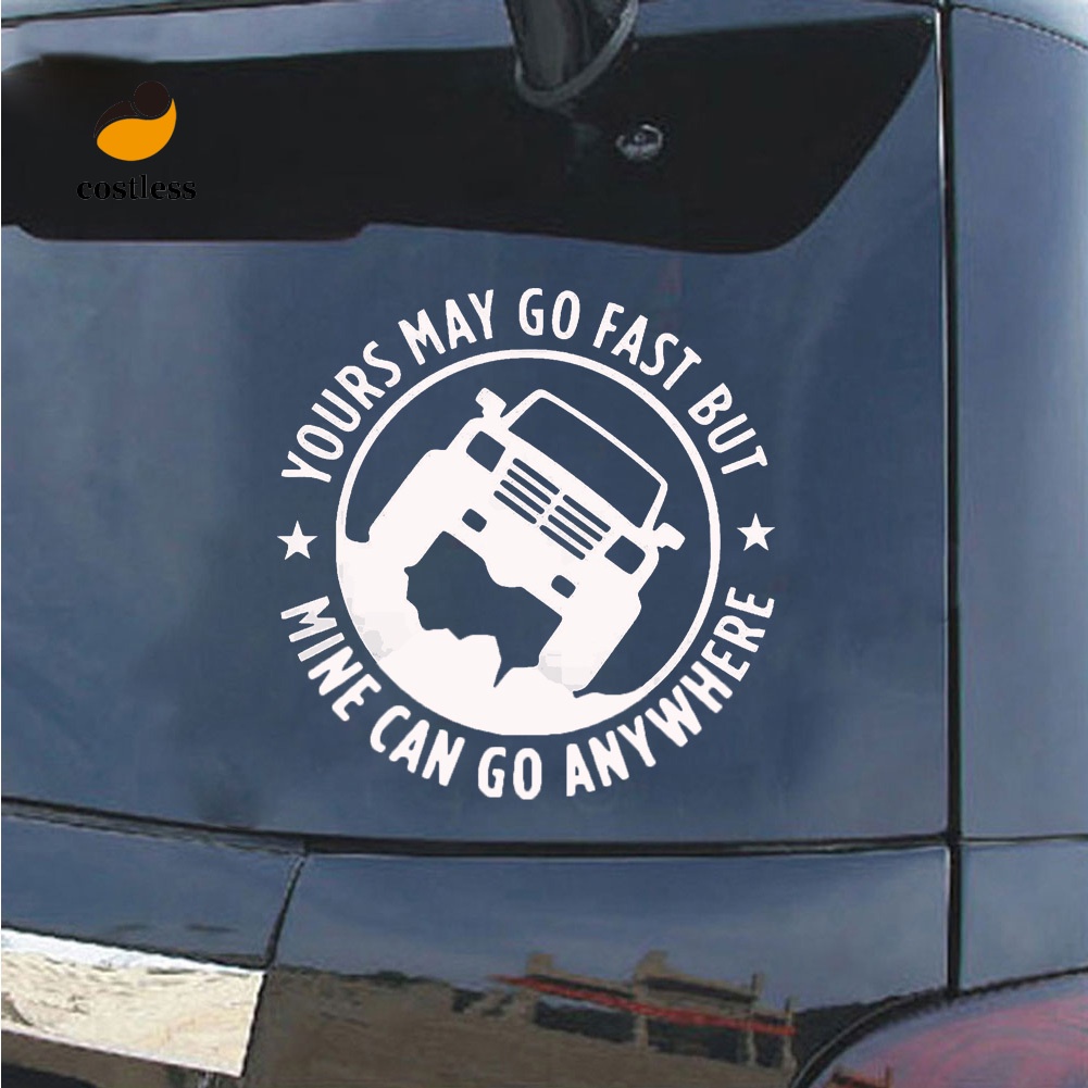 Chi Tiết| Decal DáN Trang Trí HìNh Chữ Vui NhộN Cho Xe Hơi/Xe TảI 4X4