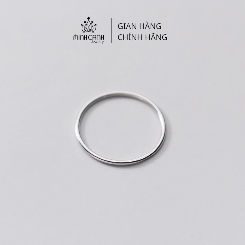 Ảnh Nhẫn Bạc Nữ Minh Canh Jewelry - Tròn Trơn Mảnh 1