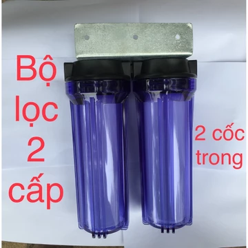 Bộ lọc nước sinh hoạt- Lọc nước thô đầu nguồn 1 cấp 2 cấp ren trong 21