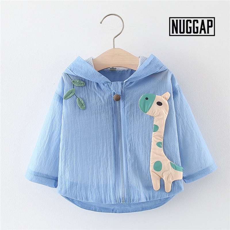 Áo khoác chống nắng cho bé gái, áo choàng chống nắng cho bé Zebra Nuggap