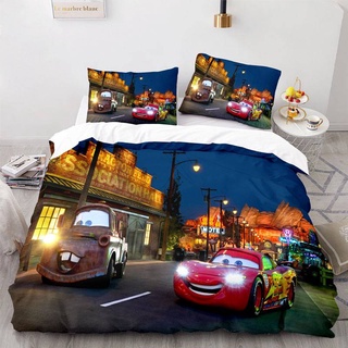 G13 Ô Tô Lightning McQueen Doc Hudson 3in1 Bộ Chăn Ga Gối Chăn Ga Gối Phòng Ngủ Có Thể Giặt Được Phù Hợp Với G13