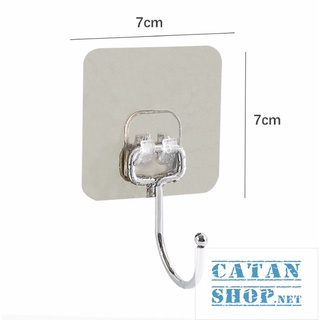Móc dán tường INOX 304, miếng dán tráng bạc siêu dính, chịu lực loại tốt (móc inox 1 chân) GD598-MDMoc-INOX