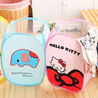Sọt Vải Đựng Đồ HỌA TIẾT Gấp Gọn - Giỏ Đựng Quần Áo - Đựng Đồ Chơi Cho Bé