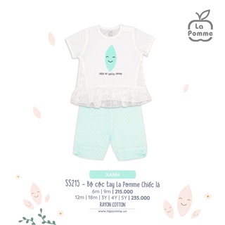 La Pomme Bộ cộc tay  chiếc lá bé gái 6m-5y SS2022