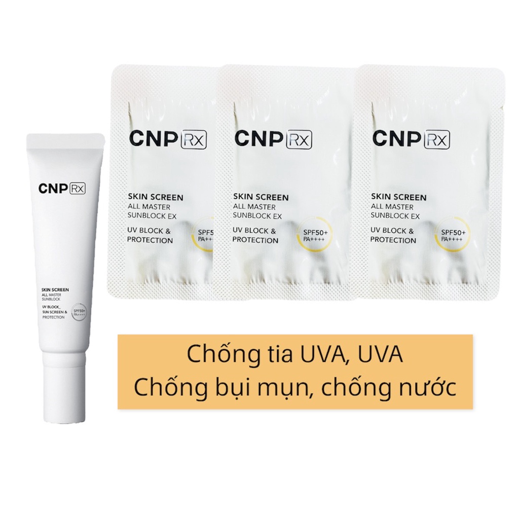 [Gói 1ml] 10 gói Kem chống nắng vật lý chống bụi mịn chống nước CNP rx ...