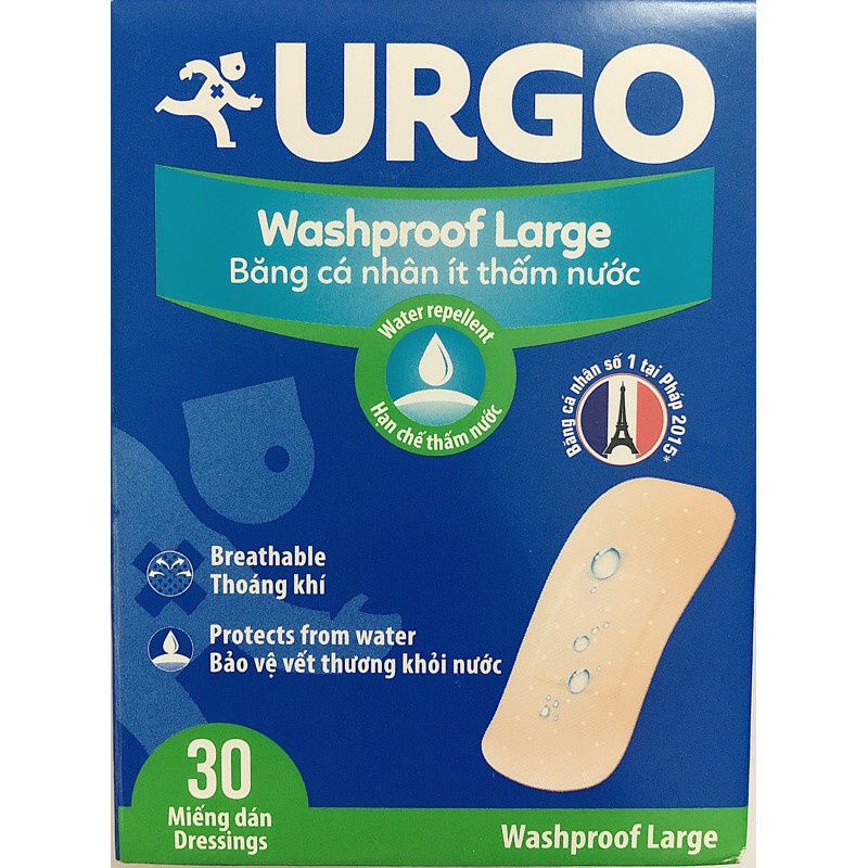 Băng Urgo Washproof Large 30's | Shopee Việt Nam