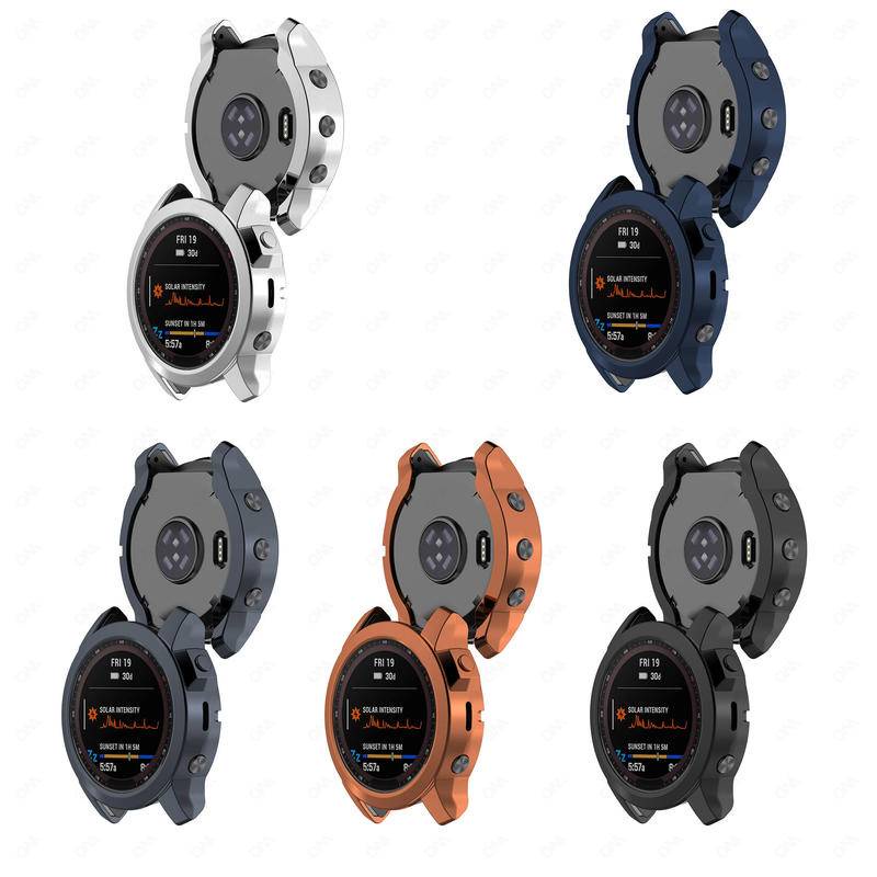 Ốp Bảo Vệ Siêu Mỏng Cho Garmin Fenix 7 7S 7X Đồng Hồ Thông Minh Ốp Lưng Chống Va Chạm TPU Mềm Vỏ Bảo Vệ Rỗng