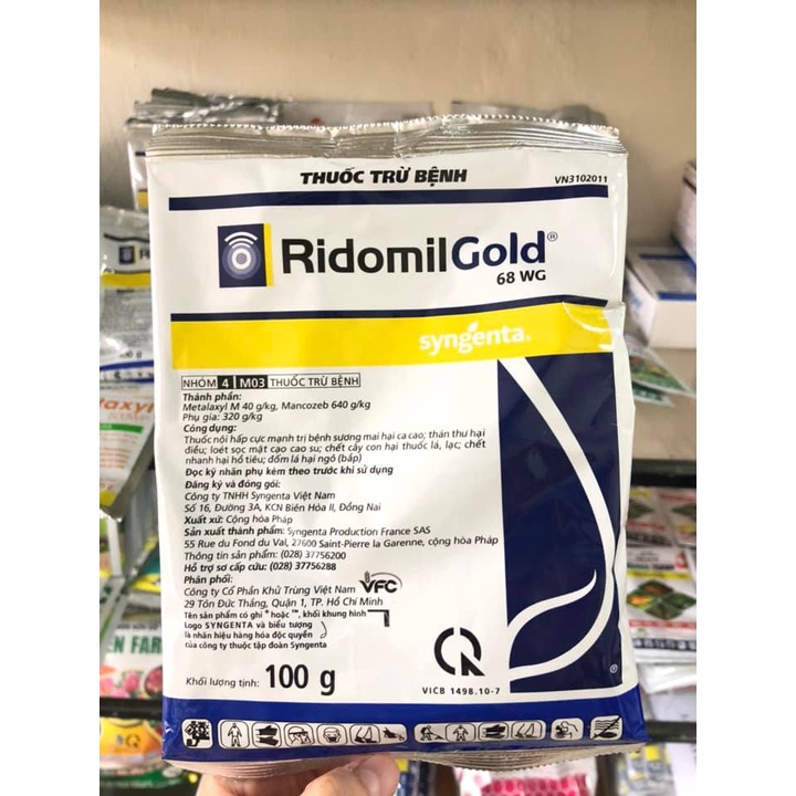 Thuốc Trừ Nấm Bệnh Cho Cây Ridomil Gold 68WG 100gam | Shopee Việt Nam