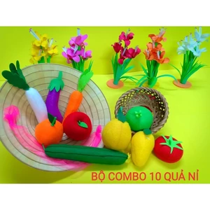 COMBO 10 QUẢ NỈ - Quả nỉ nhồi căng đẹp - Đồ chơi mầm non