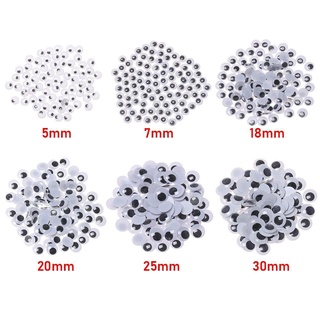 Risedot 100 Cái / túi Lắc lư Di Chuyển Mắt Handmade Thú Nhồi Bông Phần Đồ Chơi Trẻ Em Sang Trọng Gấu Trúc Mắt