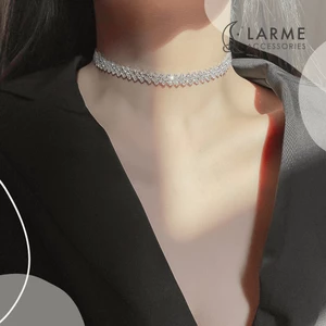 Choker Nữ Đính Đá Sang Trọng Dự Tiệc, Vòng Cổ Thời Trang Nữ Hot Trend 2025 Larme accessories -DC0095