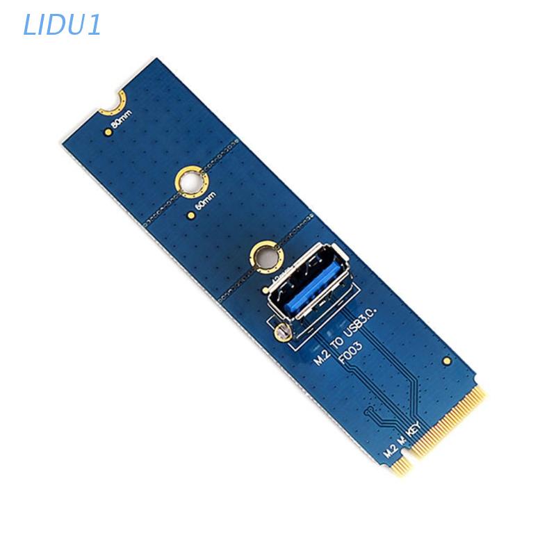 Card mở rộng LIDU1 M.2 sang USB 3.0 PCI-E M2 Ngff- PCIE 4X 2242 2260 2280 cho BTC/Eth Mining