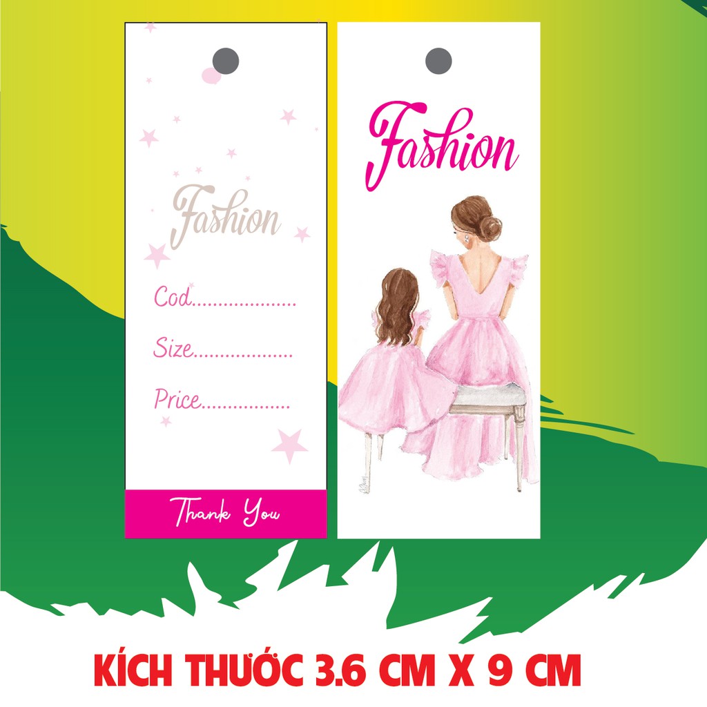 (100cai) Mác giấy, tag quần áo_(giá siêu rẻ)_MẸ BÉ