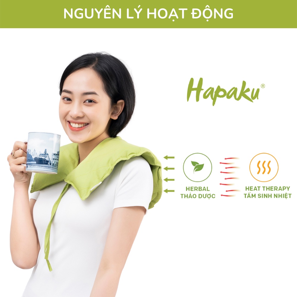 Mô tả Túi Chườm Nóng Thảo Dược Giảm Đau Vai Gáy Cổ Hapaku, Giảm Căng Cứng Cơ, Lưu Thông Khí Huyết - 1