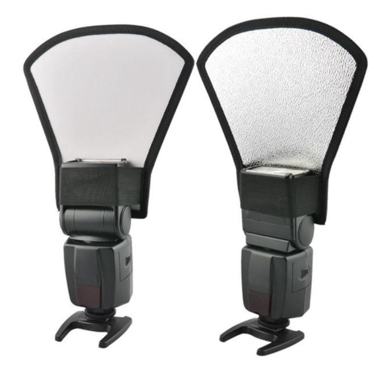 Đa Năng Mềm Cường Lực Ánh Sáng Flash Speedlite Bạc Trắng Chụp Ảnh Phản Quang Cho Máy Ảnh SLR