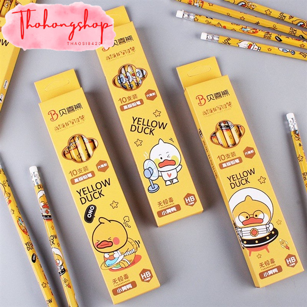 Hộp bút chì 10 chiếc vịt con dễ thương