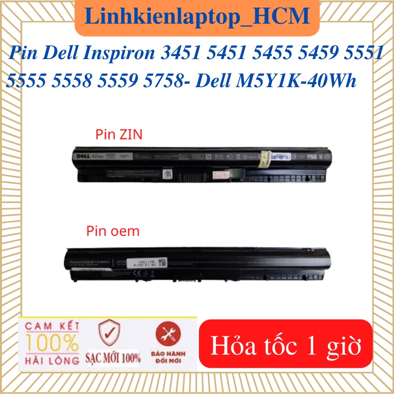 Pin Dell M5Y1K dùng cho laptop Dell Inspiron 3451 5451 5455 5459 5551 ...