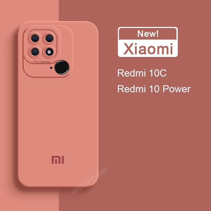 Ôp Điện Thoại Silicon Dẻo Kèm Khung Bảo Vệ camera Cho xiaomi redmi 11a 12c 10c 10 power 2022 11 prime 5 plus a1 plus Ốp