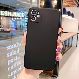 Ốp lưng iphone silicon dẻo cạnh vuông thẳng đen IP12 7plus/8/8plus/x/xs/11/12/13/14/15/16/pro/max/plus/promax