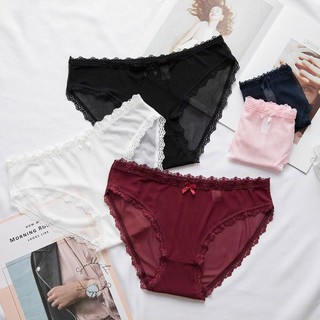 Quần Lót Nữ Ren Lưới Viền Ren Sexy Cao Cấp,.,.;