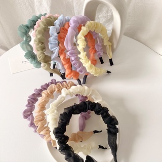 Bờm tóc nữ tính voan kính băng đô nữ Hàn Quốc nhiều màu Chồi accessories - Y012