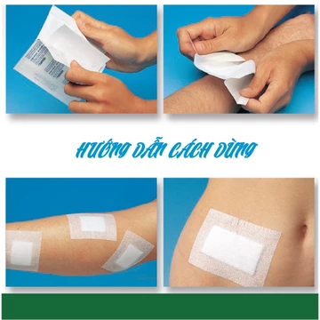 Băng dán Gạc Vô Trùng Young Wound Dressing vô trùng dán vết thương thấm hút tốt combo 10 miếng