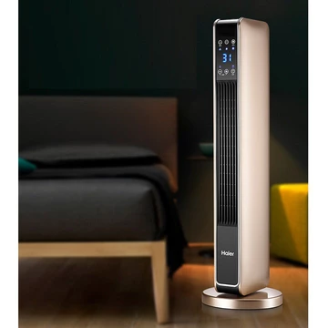 Quạt sưởi 2 chiều Haier có điều khiền từ xa, hiển thị nhiệt độ, máy sưởi gia đình, Quạt sưởi điện Haier sưởi ấm mùa