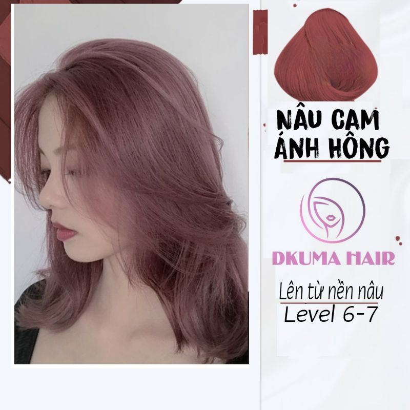 Bức ảnh này đem lại sự kết hợp hoàn hảo giữa tông màu tóc nâu và ánh hồng. Kiểu tóc tạo hiệu ứng thị giác độc đáo, giúp bạn tự tin và duyên dáng hơn. Hãy cùng xem tạo hình tóc đẹp đến từng chi tiết.