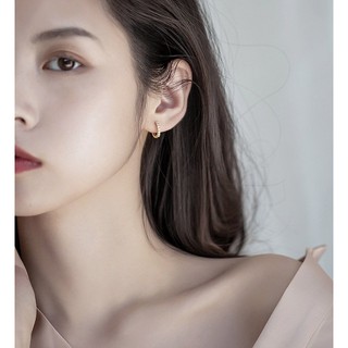 Bông tai titanium khuyên tai khoen nam nữ thép không gỉ 316L Trang sức Bé Heo BHBT427