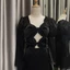 ĐẦM ĐEN NHẤN NGỰC SANG CHẢNH - EMERSON DRESS