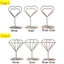 TUYỆT VỜI 1 / 5 Chiếc Nơi Thẻ Thời Trang Mini Kẹp Giấy Lãng Mạn Kim Loại Hoa Hồng Vàng Ảnh Kẹp