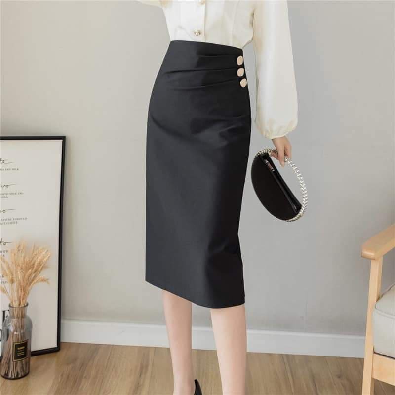 chân váy bút chì 70cm thiết kê phong cách công sở chất tuyết mưa cao cấp