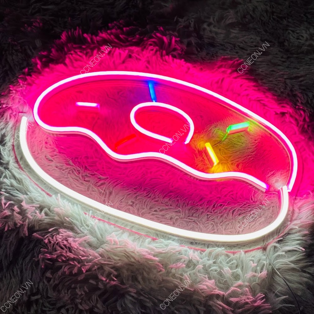 Đèn Trang Trí Led Neon Sign Hình Bánh Donut
