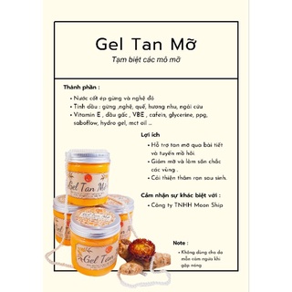 Gel tan mỡ gừng Handmade