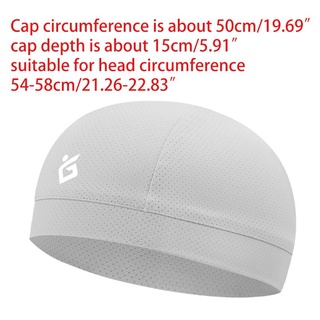 Vipdeal1 Mũ bảo hiểm lót làm mát Mũ chạy bộ đi xe đạp Thấm hút nhẹ Skullcap Unisex