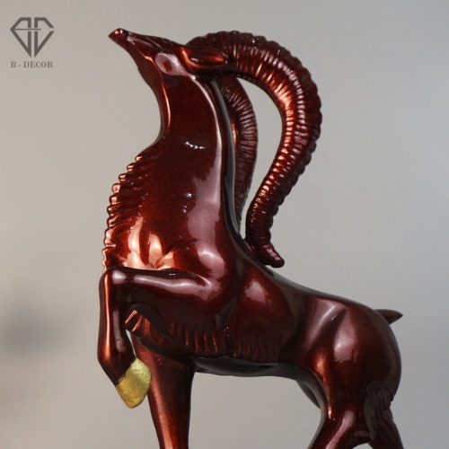 TƯỢNG DÊ VƯƠNG QUYỀN TÀI LỘC MỆNH HOẢ  - tượng decor đẹp sang trọng hiện đại trang trí nhà , để bàn làm việc cực đẹp