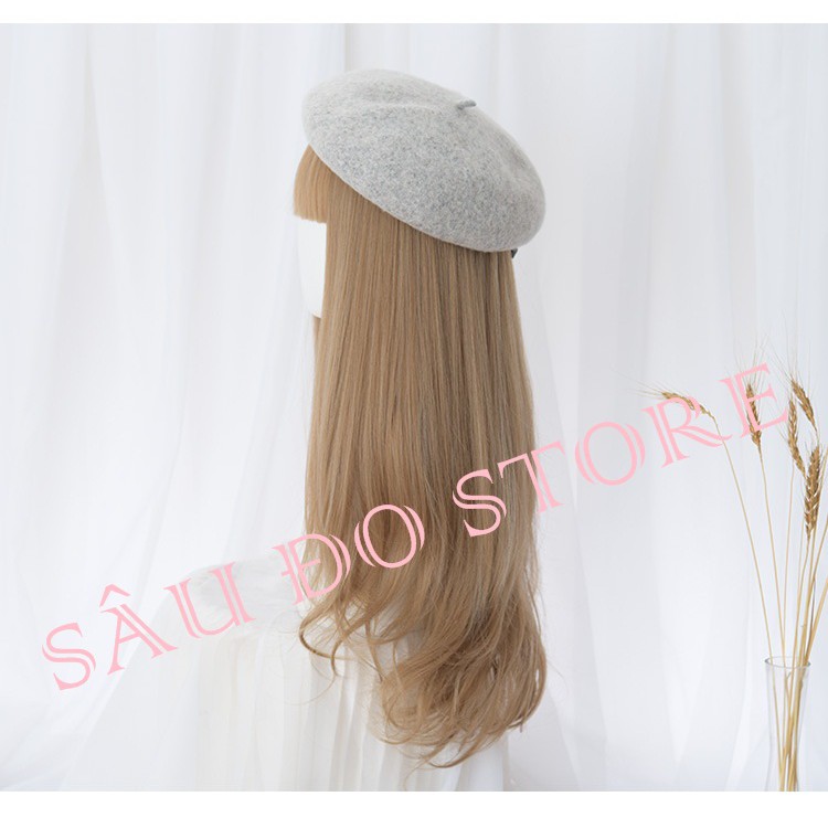 [TẶNG LƯỚI TRÙM] TÓC BỘ LƯỚI HOA MÁI THƯA XOĂN DỢN ĐUÔI DÀI 55-60CM CÓ DA ĐẦU