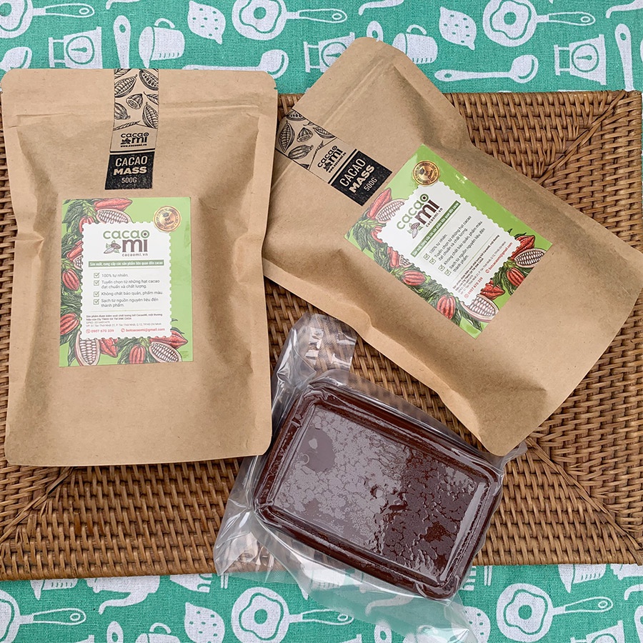 Ảnh Cacao mass CacaoMi nguyên liệu sô cô la handmade từ hạt ca cao 100% nguyên chất không đường 250-500g 2