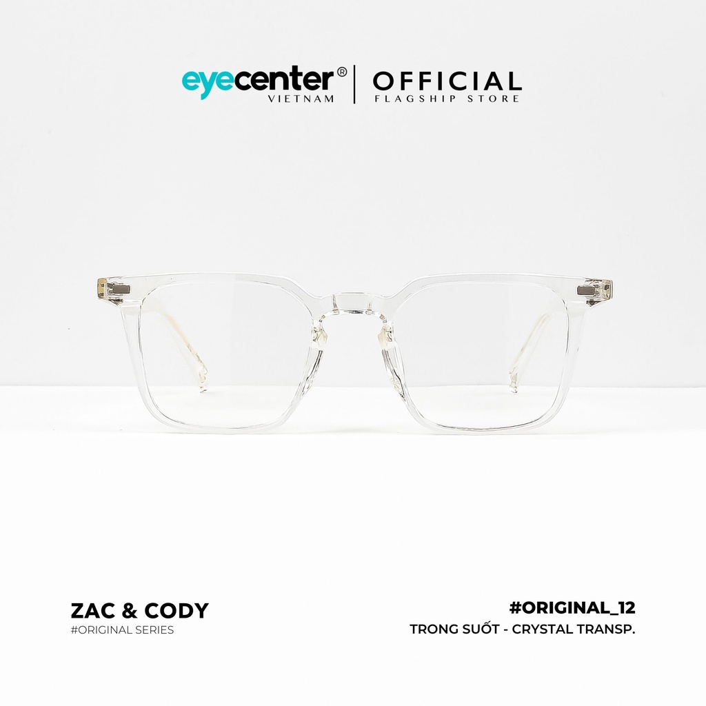 Ảnh Gọng kính unisex chính hãng B12-S by ZAC&CODY mắt vuông nhập khẩu Eye Center Vietnam 3