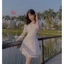 Váy baby 2 lớp thắt nơ lưng