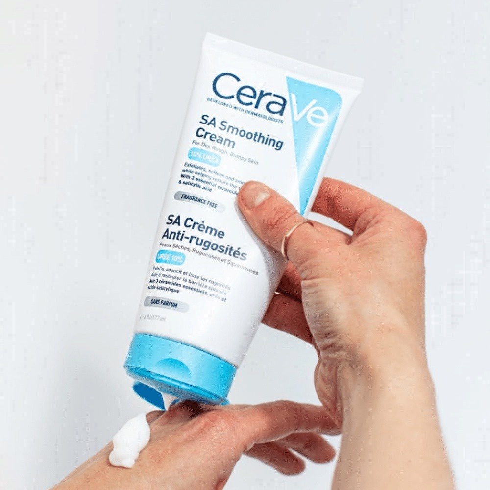 Ảnh Kem dưỡng ẩm Cerave SA Smoothing Cream dành cho da nhạy cảm 177g/340g - AJA'S SKINLAB 4