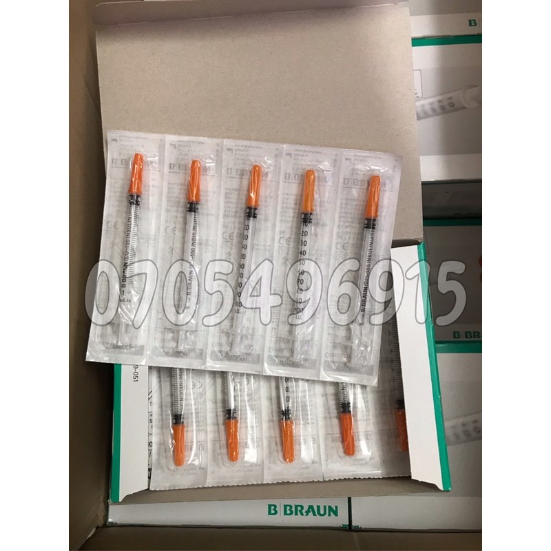 kim chích tiểu đường Isulin Braun Iu100 - Hộp 100 cái
