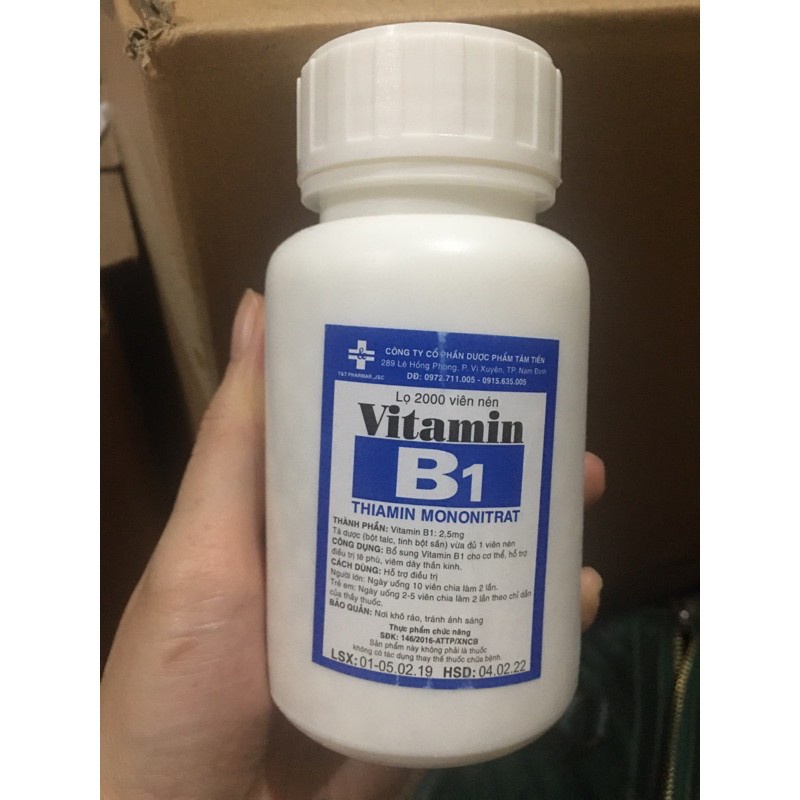 4. Hướng dẫn sử dụng Vitamin B1 lọ 1000 viên