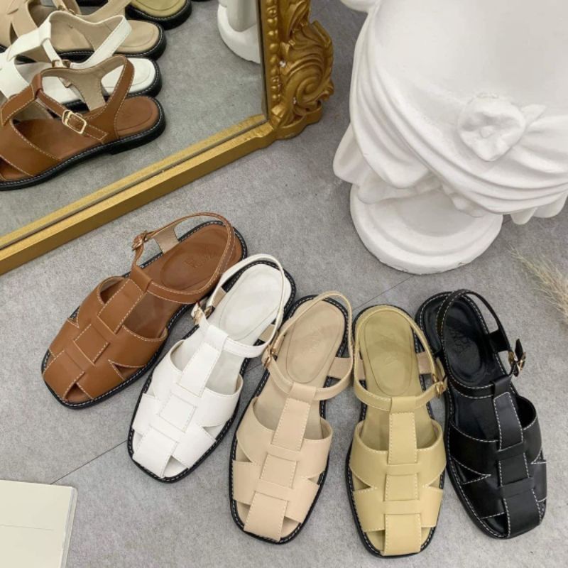 GIÀY SANDAL TRỆT NỮ XỎ RỌ CHIẾN BINH VNXK - ZARA | Shopee Việt Nam