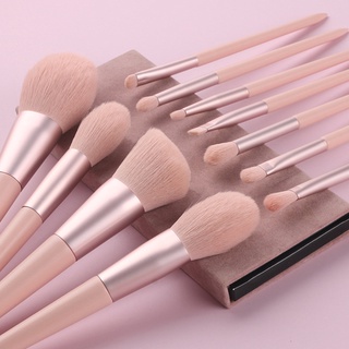 Set 11 Cọ Trang Điểm Mềm Mại Màu Hồng Xinh Xắn
